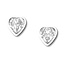 Swarovski oorknopjes hart Swarovski oorknopjes hart