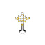 Piercing shiny golden star Piercing shiny golden star