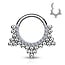 Piercing sparkling dot hoop silvy Piercing sparkling dot hoop silvy