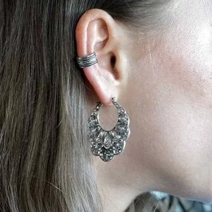 Zilveren earcuff Noëlle