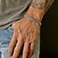 Brede zilveren heren armband Ron Brede zilveren heren armband Ron