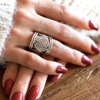 Zilveren ring Gwenn
