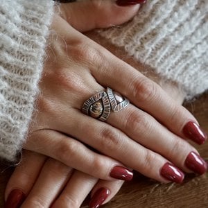 Zilveren Boho ring Gahelia