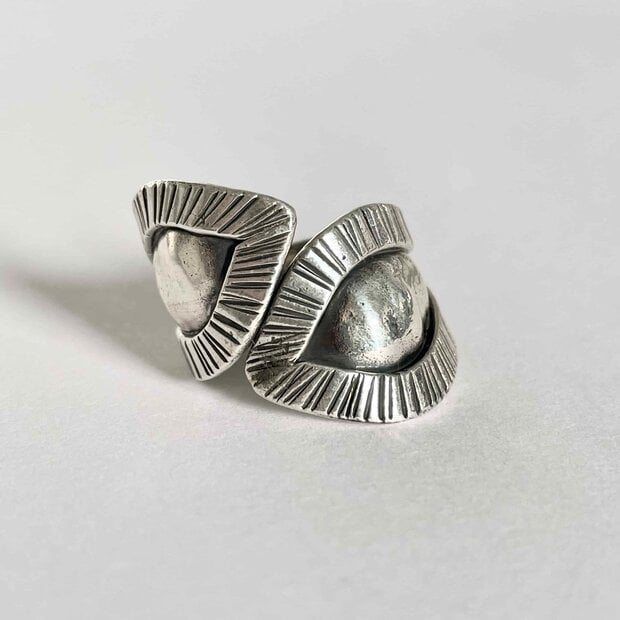 Zilveren Boho ring Gahelia