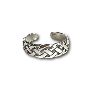 Teenring / vingertop ring braided