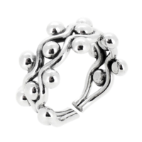 Zilveren ring Gaia – Boho statement ring