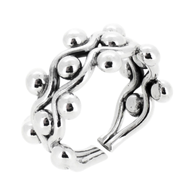 Zilveren ring Gaia – Boho statement ring