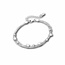 Armbandje zilver hartjes en bolletjes