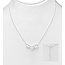Zilveren ketting 3 little love hearts