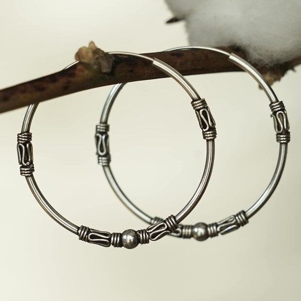 Bali Hoops oorbellen Nusa  45 mm