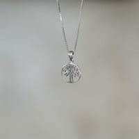 Zilveren Tree of Life hanger rond