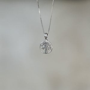 Zilveren Tree of Life hanger rond