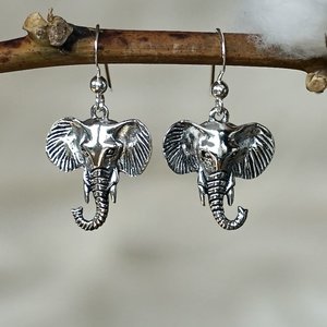 Zilveren oorbellen Olifant Chang