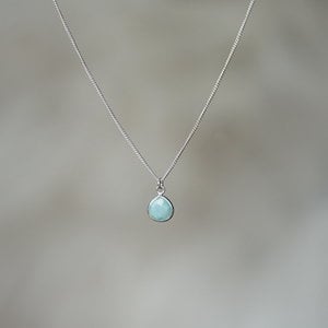 Amazoniet ketting druppel