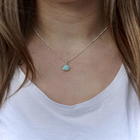 Zilveren ketting Amazonite Zilveren ketting Amazonite