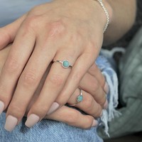 Zilveren ring Amazonite Zilveren ring Amazonite