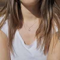 Zilveren ketting Rozenkwarts Zilveren ketting Rozenkwarts