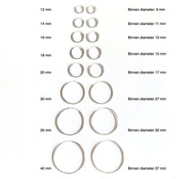Zilveren oorringen 40 mm Zilveren oorringen 40 mm