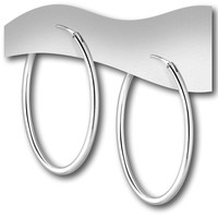 Zilveren oorringen 40 mm Zilveren oorringen 40 mm