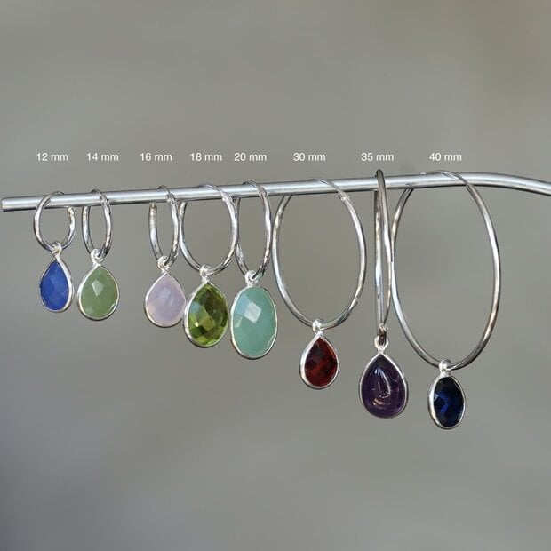 Zilveren oorringen 25 mm Zilveren oorringen 25 mm