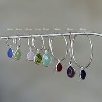 Zilveren oorringen 30 mm