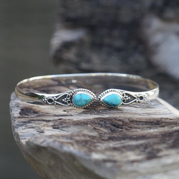 Turquoise armband Vanida