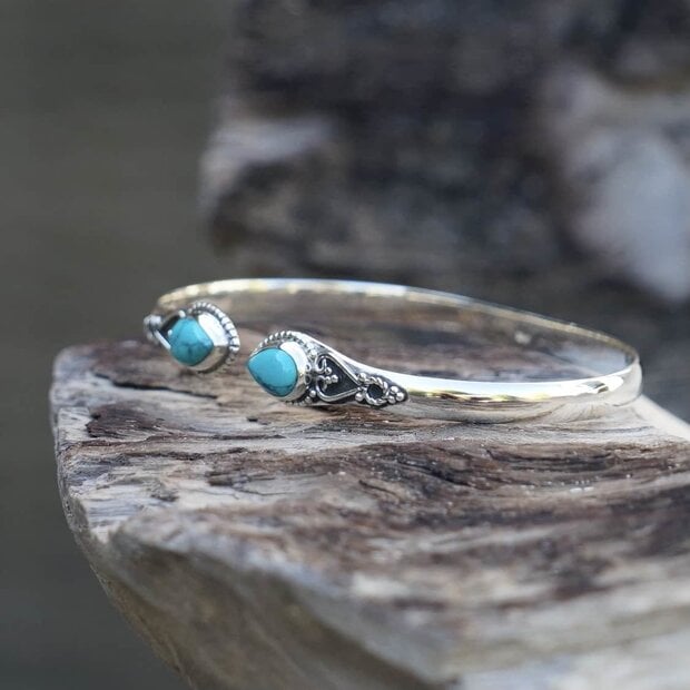 Turquoise armband Vanida