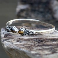 Zilveren edelsteen armband Vanida Tiger eye