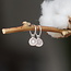 Rozenkwarts hoop oorringen Rozenkwarts hoop oorringen
