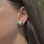 Oorknopjes Turquoise dubbeleinder Oorknopjes Turquoise dubbeleinder