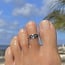 Teenring / vingertop ring golven Teenring / vingertop ring golven