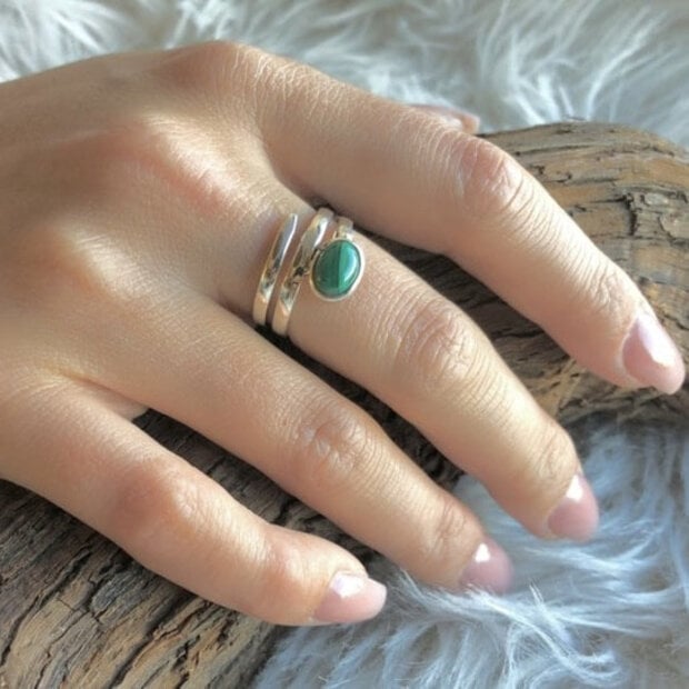 Malachiet ring Esmeralda