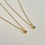 Goldplated geboortesteen ketting Goldplated geboortesteen ketting