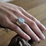 Blue Chalcedoon ring Anello