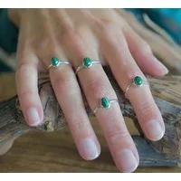 Edelsteen ring piccola Malachiet