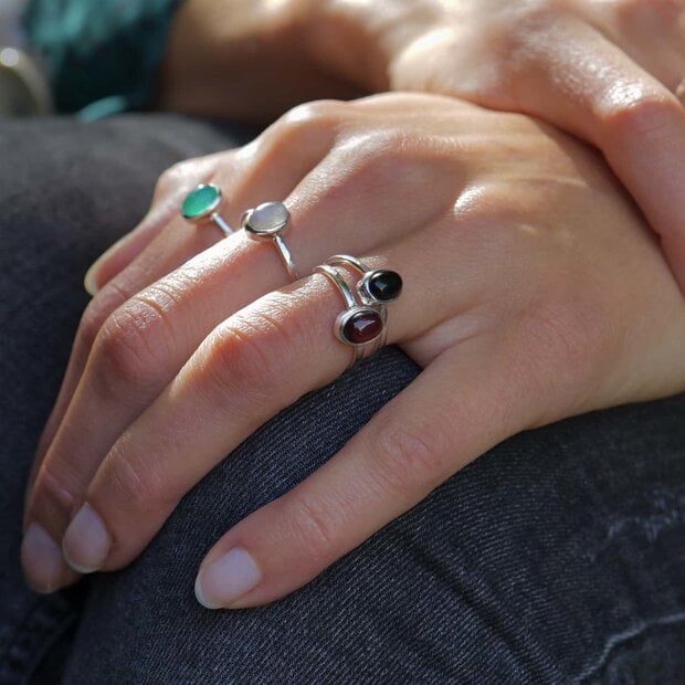 Granaat ring Piccola