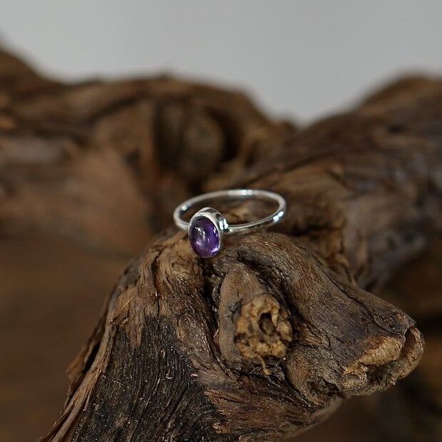 Edelsteen ring piccola Amethist