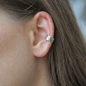 Zilveren earcuff Brix