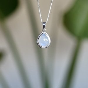 Zilveren Maansteen hanger  Lek