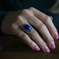 Zilveren ring Lapis Lazuli Ranisha