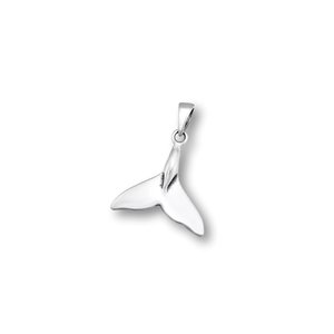 Zilveren hanger Walvisstaart
