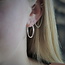 Zilveren hoop oorringen 25 mm Zilveren hoop oorringen 25 mm