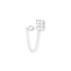 Chain ear cuff Quattro