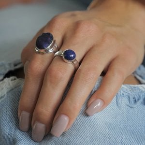 Zilveren ring Lapis Lazuli Abou