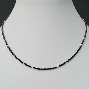 Zwarte Spinel ketting Coco