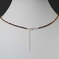 Zwarte Spinel ketting Coco