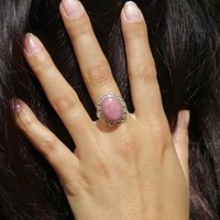Rhodoniet ring Flower Power Rhodoniet ring Flower Power