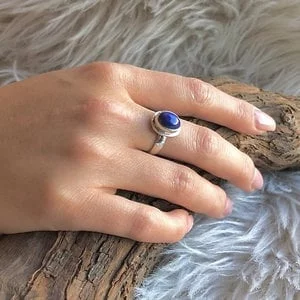 Zilveren ring Lapis Lazuli Yaira