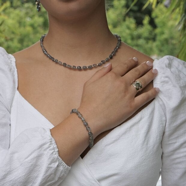 Labradoriet ketting Thian