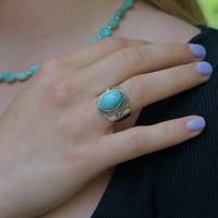 Ring met Turquoise steen Ghale